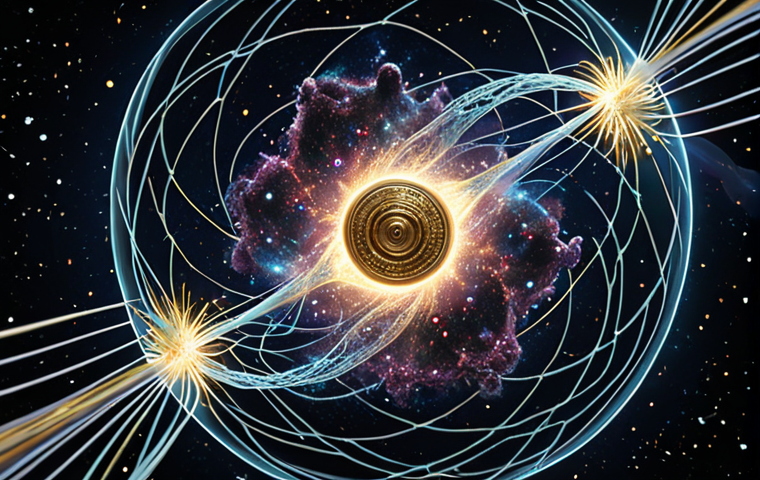 **Prompt 1 (Concept & Wonder):**
A highly abstract yet deeply intricate representation of a quantum qubit, showcasing its superposition as a spinning coin simultaneously heads and tails, bathed in ethereal, shimmering light. Entangled particles are visually linked by glowing threads across vast, dark cosmic space. The scene evokes a sense of profound wonder, as if peering into a newly discovered, fundamental language of the universe. Hyperrealistic, mystical, futuristic, deep focus.